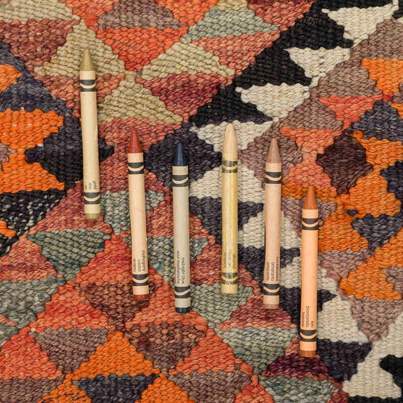Vintage Herki Kilim Runner - 2' 11" x 8' 11" (35" x 107") - K0077606