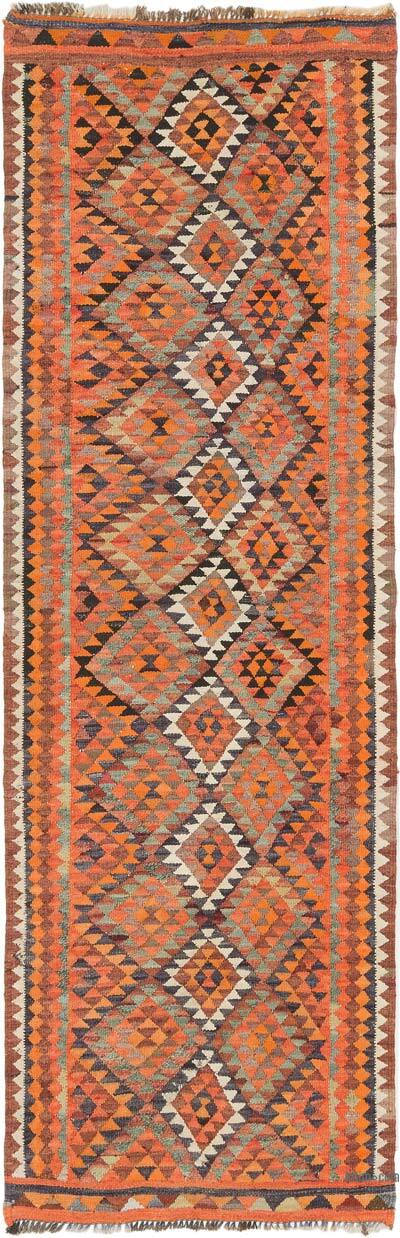 Vintage Herki Kilim Yolluk - 90 cm x 272 cm