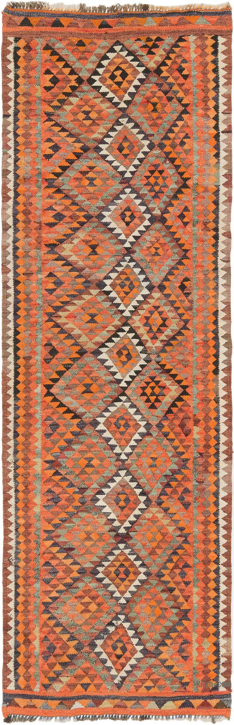 Vintage Herki Kilim Runner - 2' 11" x 8' 11" (35" x 107") - K0077606