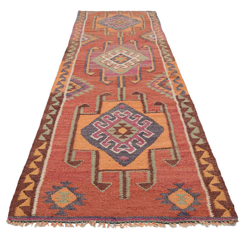 Corredor Vintage Herki Kilim - 93 cm x 313 cm - K0077609