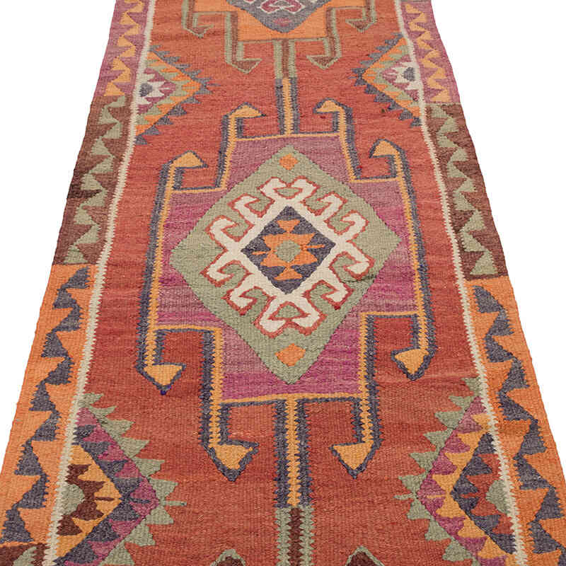 Corredor Vintage Herki Kilim - 93 cm x 313 cm - K0077609