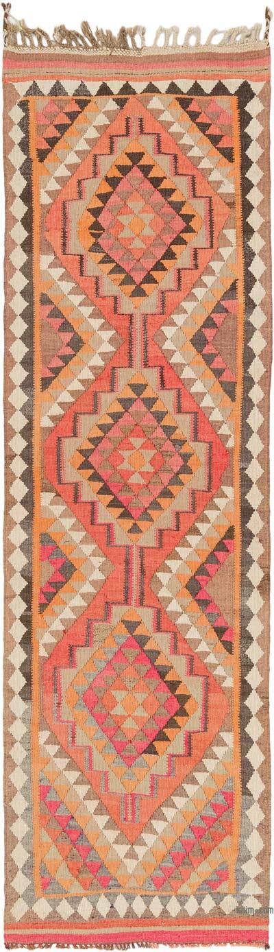 Vintage Herki Kilim Runner - 3' 1" x 10' 6" (37" x 126")