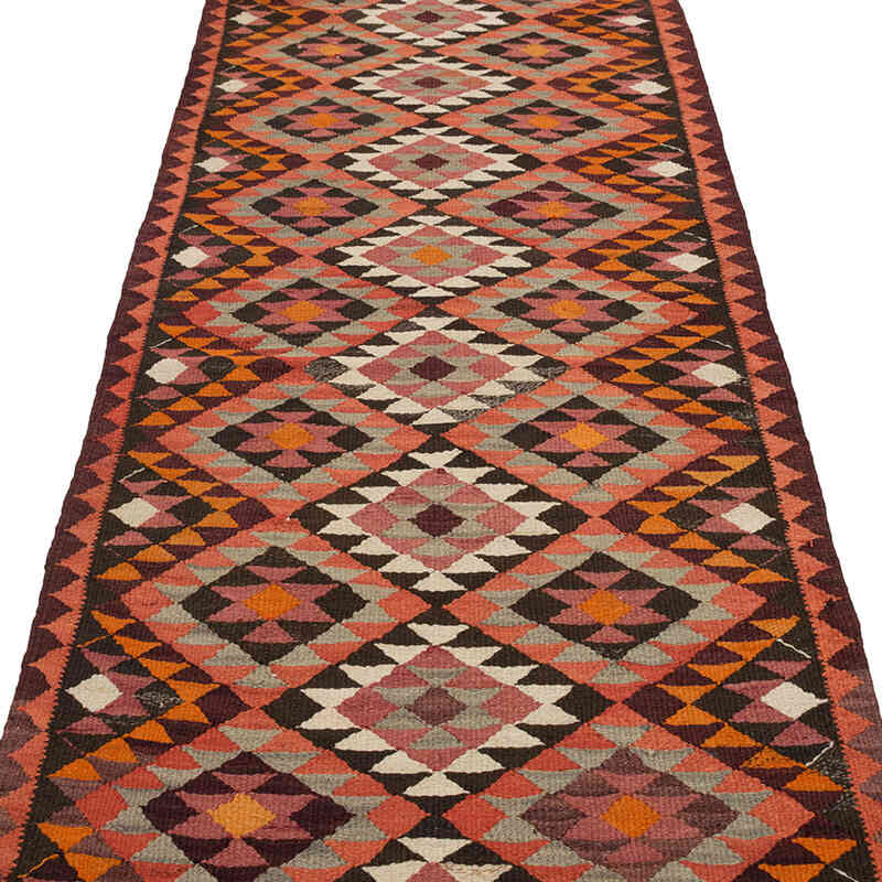 Vintage Herki Kilim Runner - 2' 11" x 11' 5" (35" x 137") - K0077611