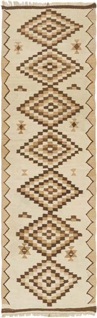 Vintage Herki Kilim Runner - 2' 8" x 8' 8" (32" x 104")