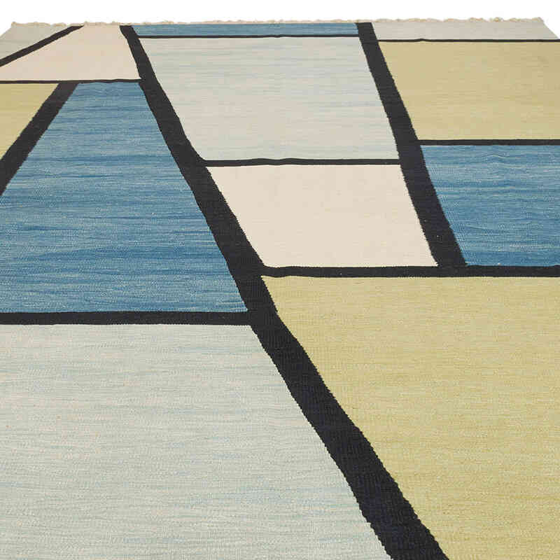 New Handwoven Turkish Kilim Rug - 9' 1" x 12' 1" (109" x 145") - K0077615