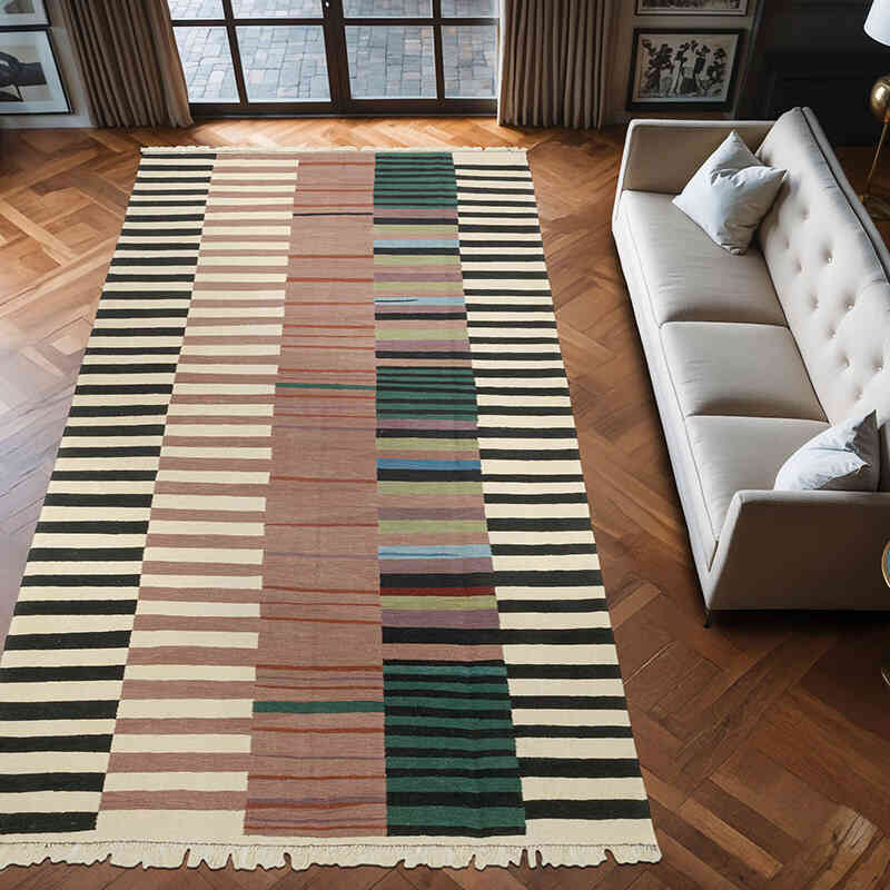 Yeni Kök Boya El Dokuma Kilim - 211 cm x 414 cm - K0077616