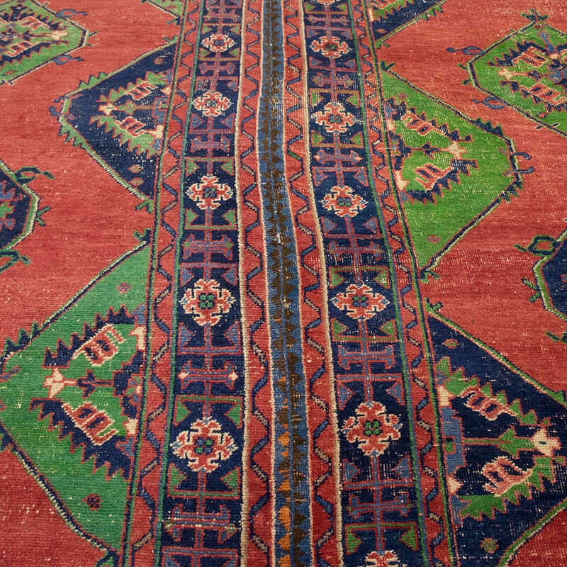 Vintage Turkish Hand-Knotted Rug - 9' 10" x 10' 3" (118" x 123") - K0077620