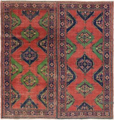 Alfombra Vintage Turca Anudada a Mano - 300 cm x 312 cm