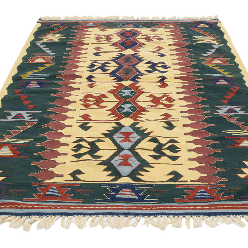 Nueva Alfombra Turca Kilim - 127 cm x 180 cm - K0077626