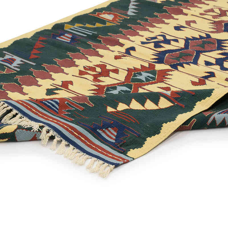 Nueva Alfombra Turca Kilim - 127 cm x 180 cm - K0077626