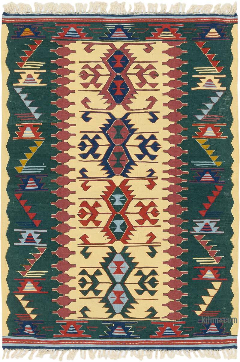 Nueva Alfombra Turca Kilim - 127 cm x 180 cm - K0077626
