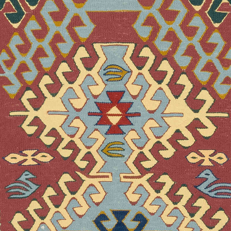 New Handwoven Turkish Kilim Rug - 3' 8" x 5' 9" (44" x 69") - K0077627