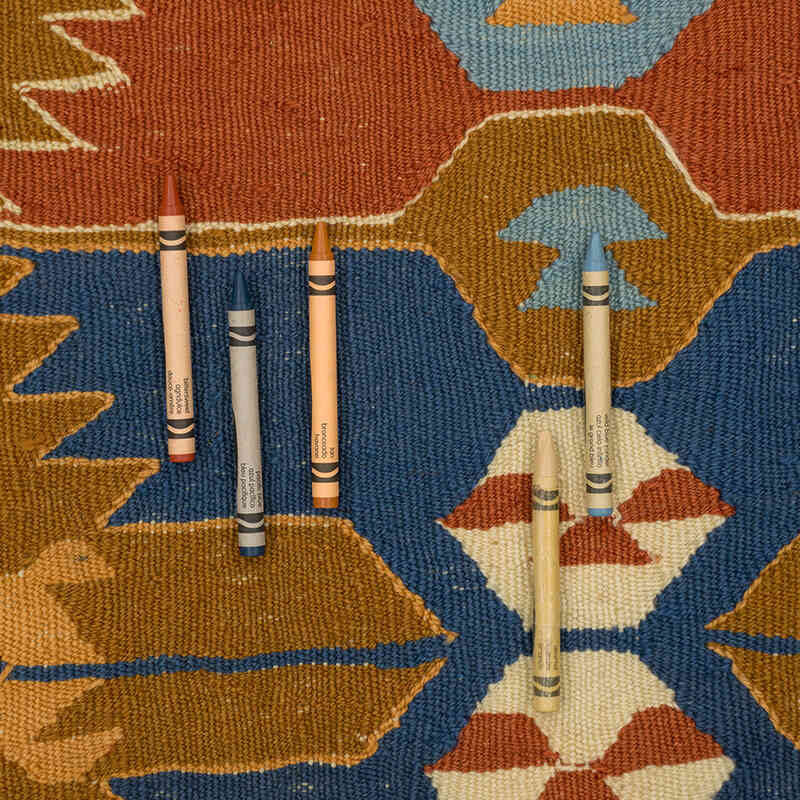 Nueva Alfombra Turca Kilim - 115 cm x 166 cm - K0077628
