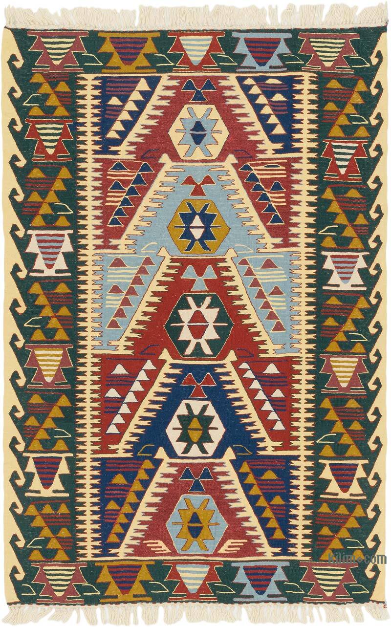 Nueva Alfombra Turca Kilim - 115 cm x 175 cm - K0077630