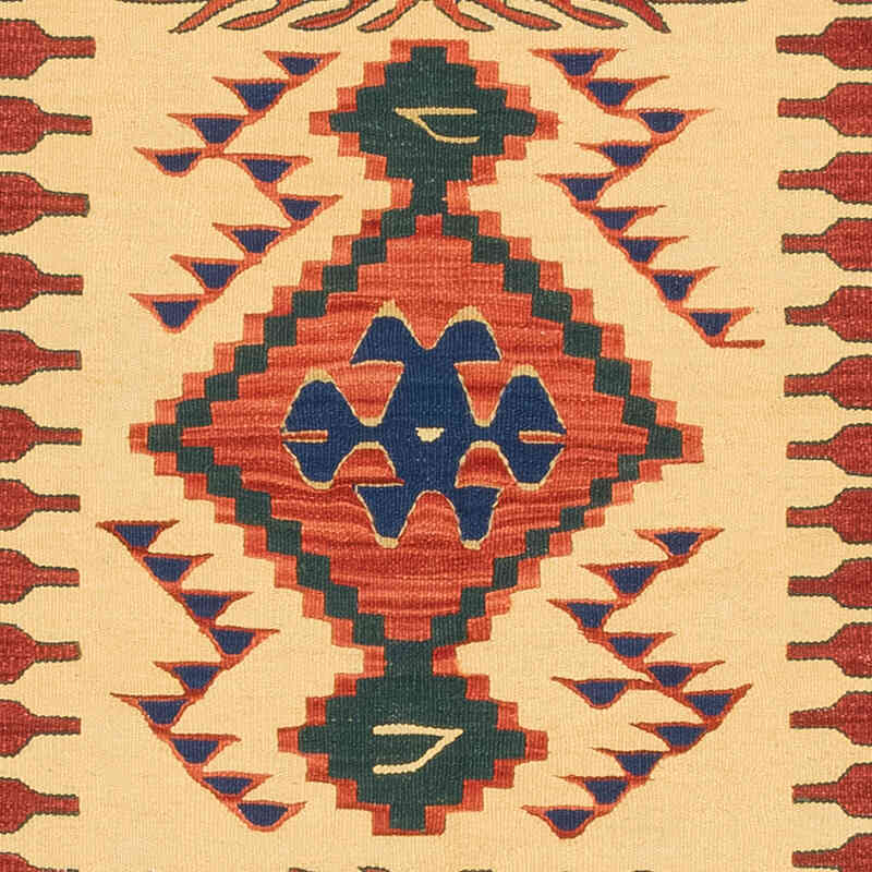 New Handwoven Turkish Kilim Rug - 3' 8" x 5' 7" (44" x 67") - K0077631