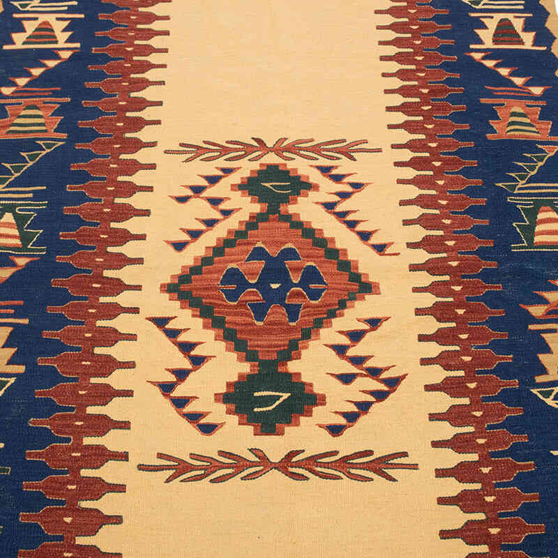 New Handwoven Turkish Kilim Rug - 3' 8" x 5' 7" (44" x 67") - K0077631