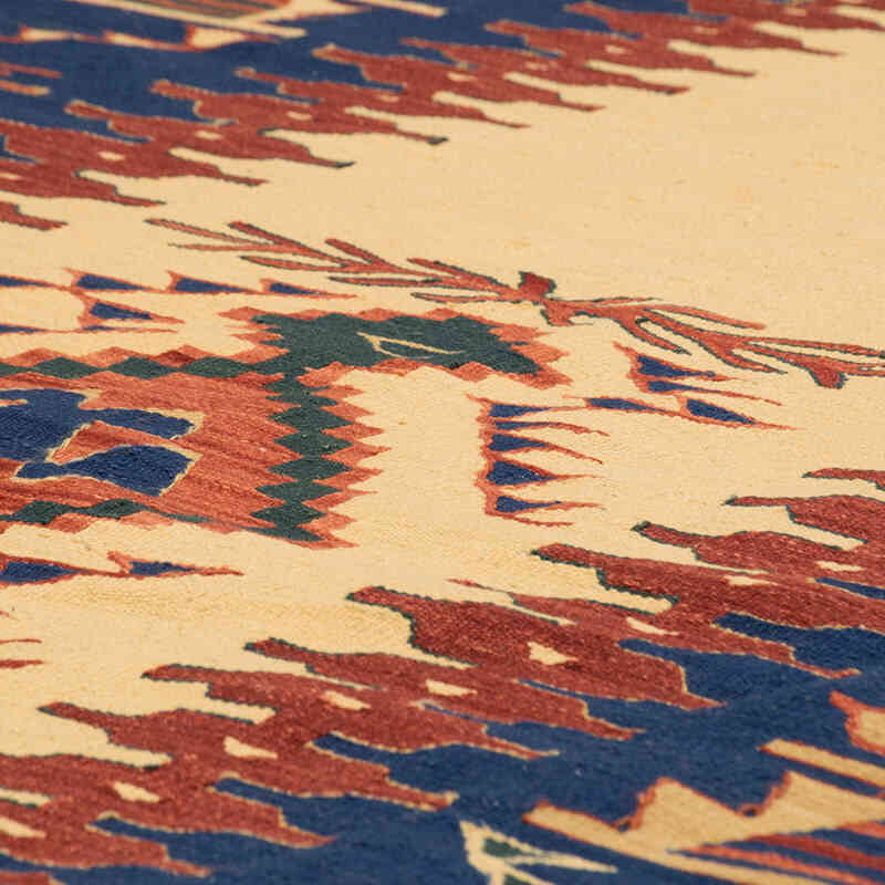 New Handwoven Turkish Kilim Rug - 3' 8" x 5' 7" (44" x 67") - K0077631