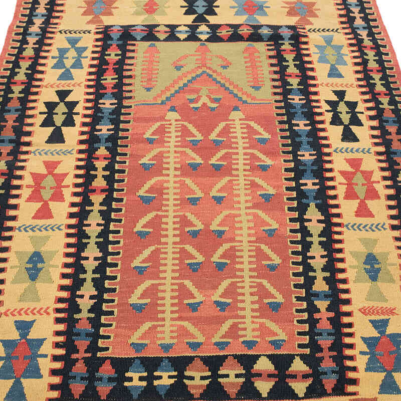 New Handwoven Turkish Kilim Rug - 3' 10" x 5' 9" (46" x 69") - K0077633