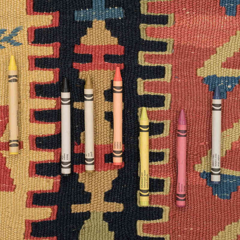 New Handwoven Turkish Kilim Rug - 3' 10" x 5' 9" (46" x 69") - K0077633