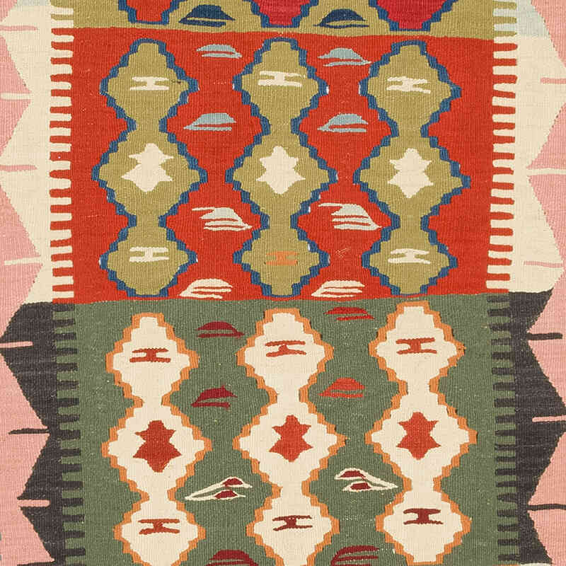 New Handwoven Turkish Kilim Rug - 3' 8" x 5' 1" (44" x 61") - K0077634