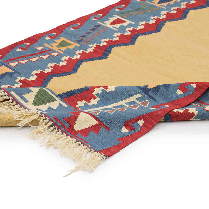New Handwoven Turkish Kilim Rug - 3' 10" x 5' 8" (46" x 68") - K0077635