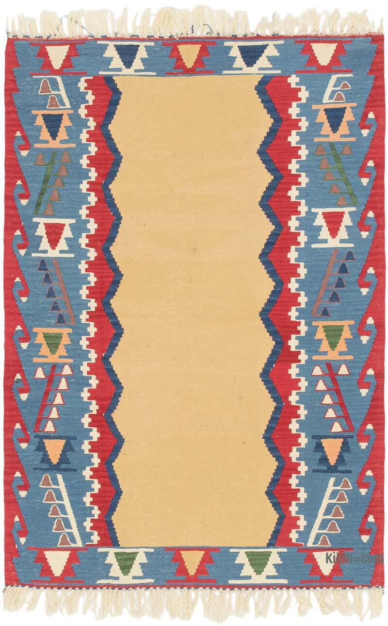 New Handwoven Turkish Kilim Rug - 3' 10" x 5' 8" (46" x 68") - K0077635