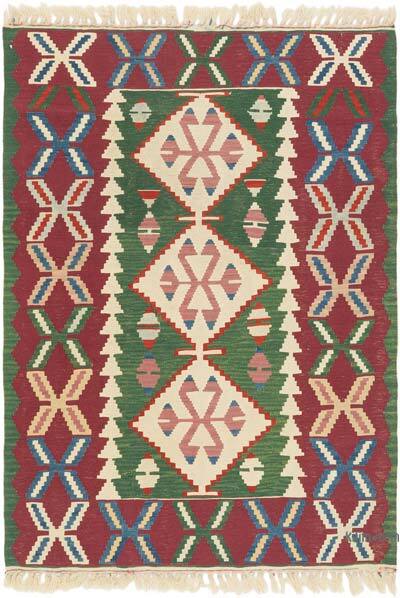 New Handwoven Turkish Kilim Rug - 4'  x 5' 9" (48" x 69")