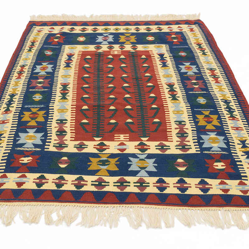 Nueva Alfombra Turca Kilim - 128 cm x 174 cm - K0077639