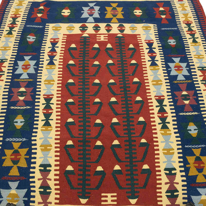 Nueva Alfombra Turca Kilim - 128 cm x 174 cm - K0077639
