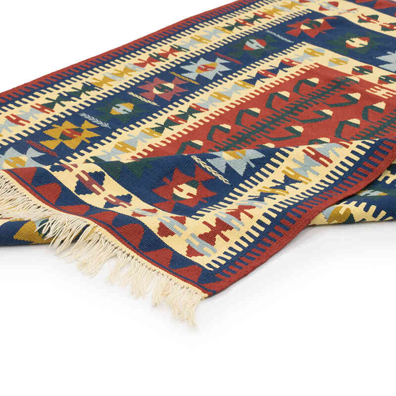 Nueva Alfombra Turca Kilim - 128 cm x 174 cm - K0077639