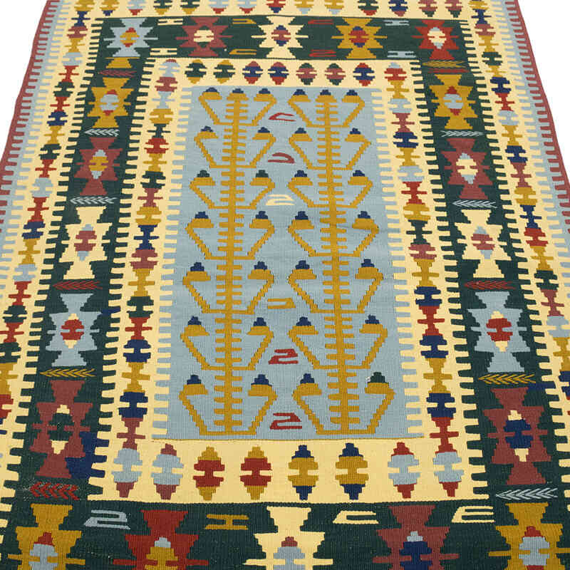 New Handwoven Turkish Kilim Rug - 3' 9" x 5' 3" (45" x 63") - K0077640