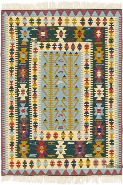 New Handwoven Turkish Kilim Rug - 3' 9" x 5' 3" (45" x 63")