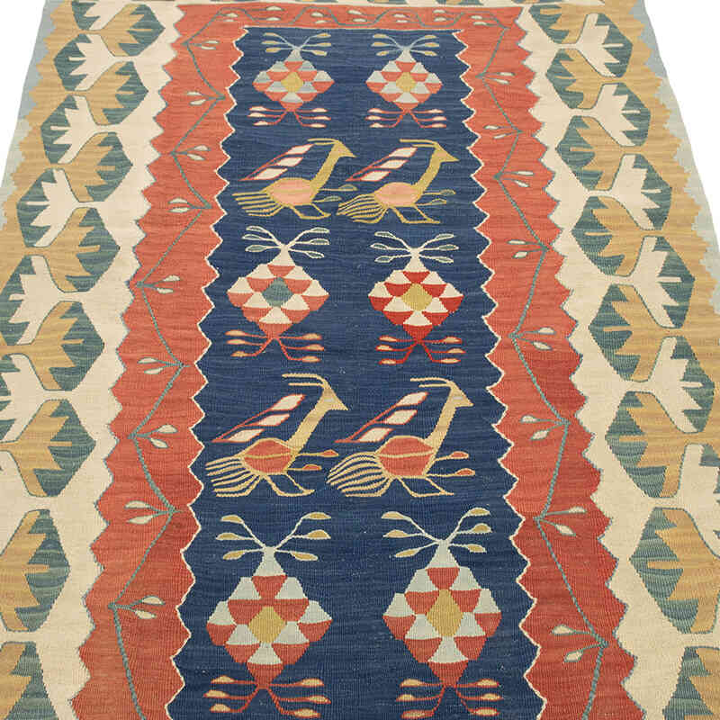 New Handwoven Turkish Kilim Rug - 3' 6" x 5' 4" (42" x 64") - K0077643
