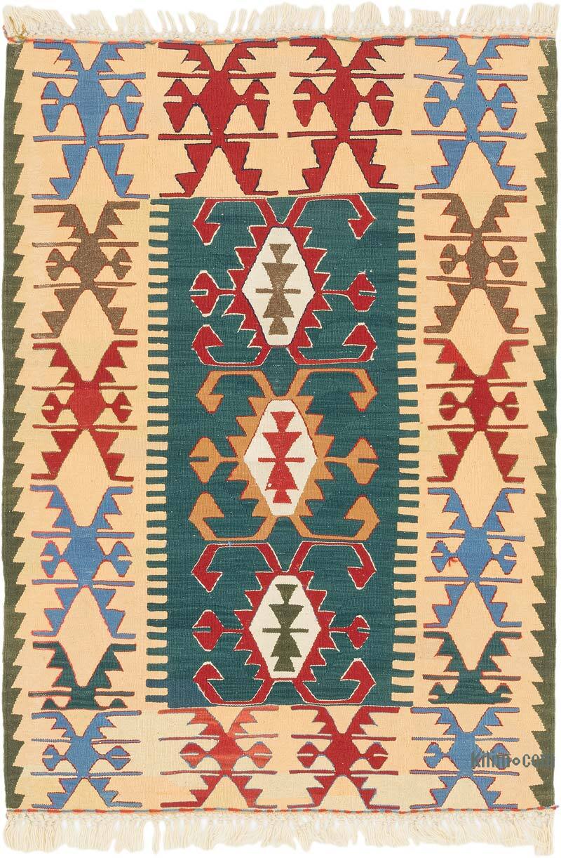 Nueva Alfombra Turca Kilim - 108 cm x 153 cm - K0077645