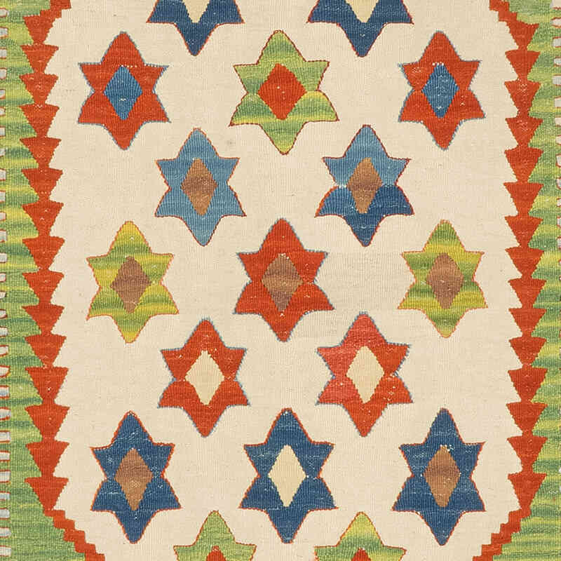 New Handwoven Turkish Kilim Rug - 3' 7" x 5' 3" (43" x 63") - K0077647
