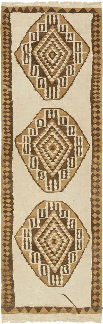Vintage Herki Kilim Yolluk - 95 cm x 295 cm