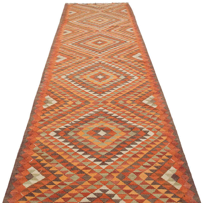 Vintage Herki Kilim Yolluk - 86 cm x 337 cm - K0077652