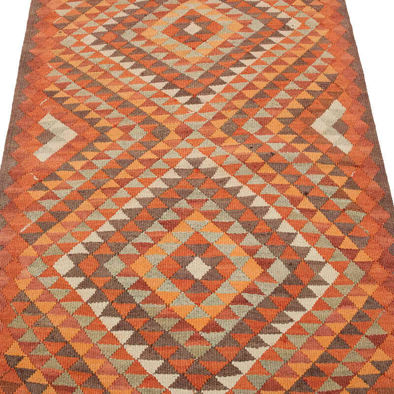 Vintage Herki Kilim Yolluk - 86 cm x 337 cm - K0077652