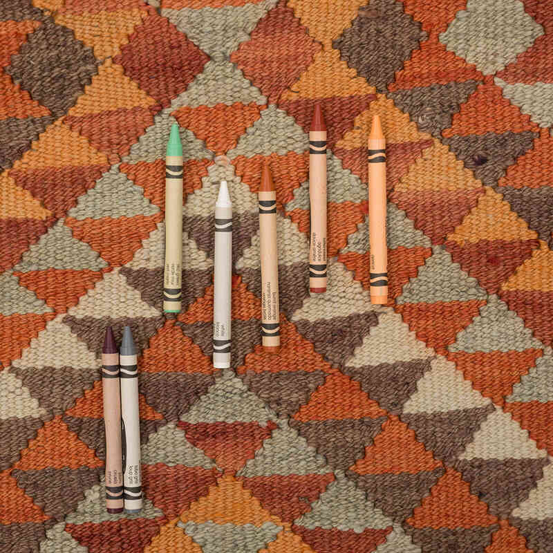 Vintage Herki Kilim Yolluk - 86 cm x 337 cm - K0077652