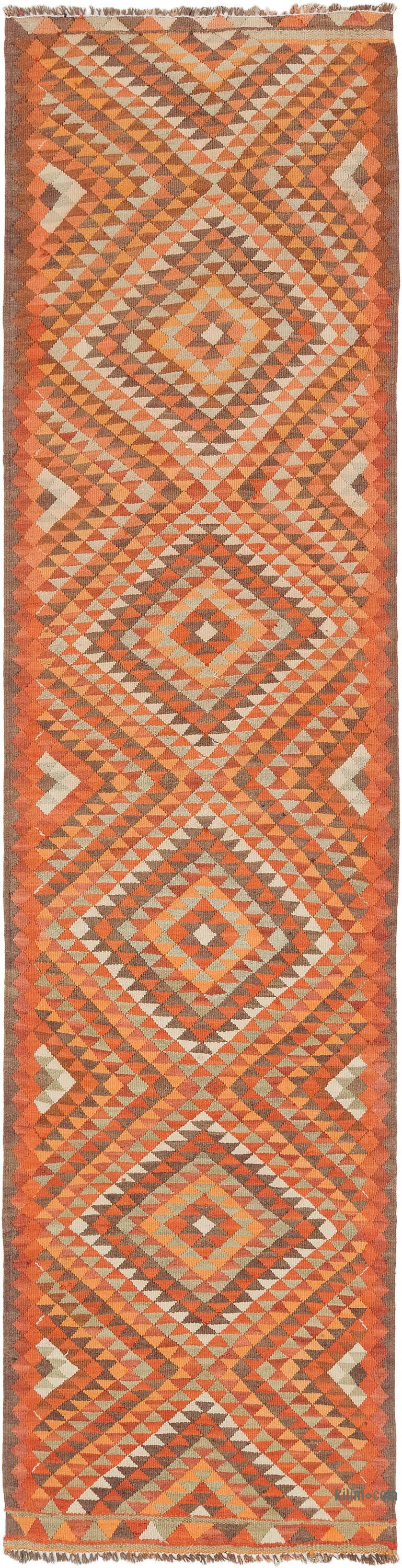 Vintage Herki Kilim Yolluk - 86 cm x 337 cm - K0077652