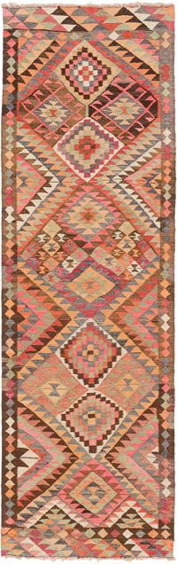 Corredor Vintage Herki Kilim - 99 cm x 317 cm
