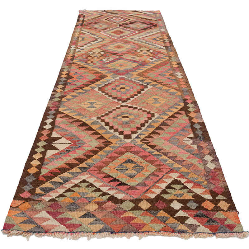 Corredor Vintage Herki Kilim - 99 cm x 317 cm - K0077654
