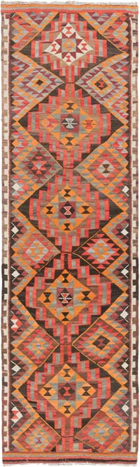 Corredor Vintage Herki Kilim - 86 cm x 288 cm