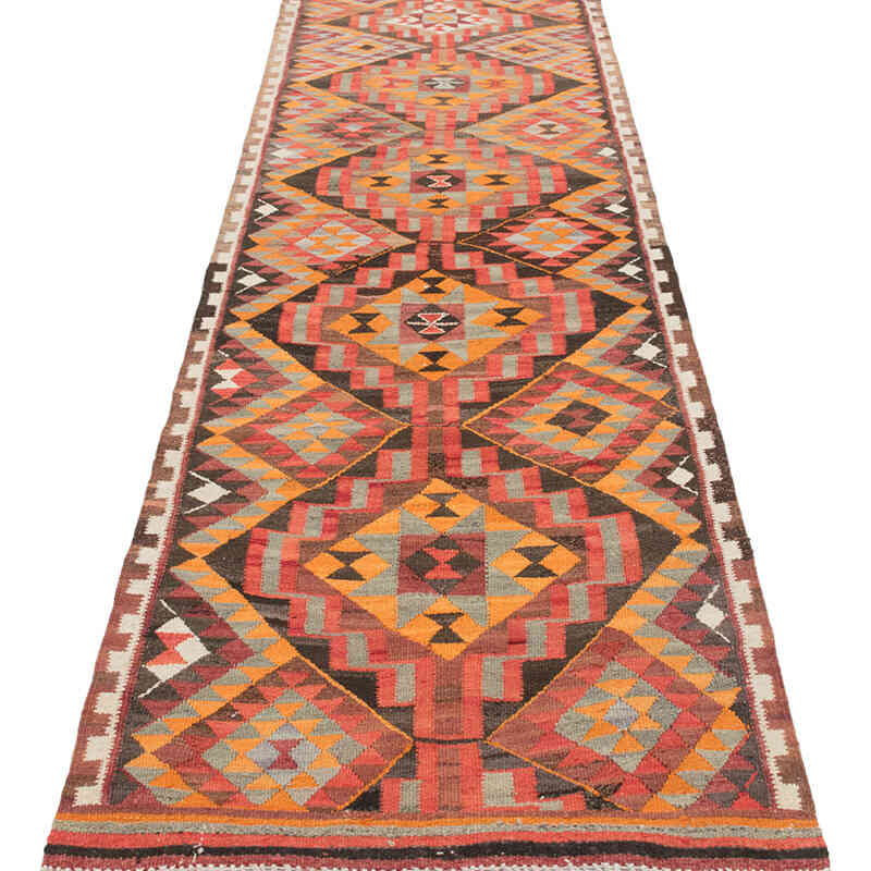 Corredor Vintage Herki Kilim - 86 cm x 288 cm - K0077656