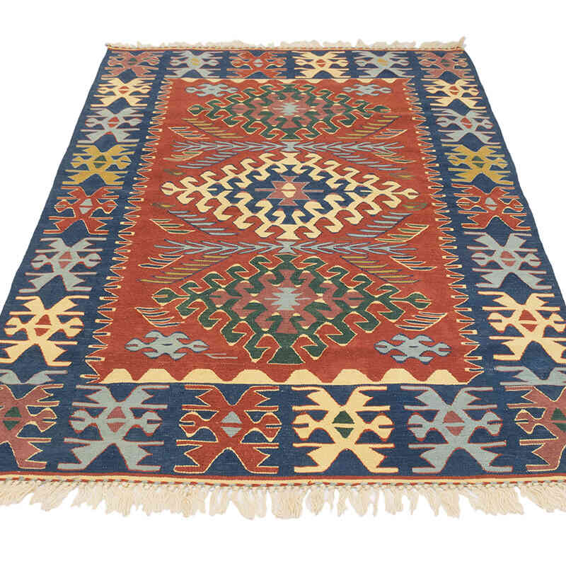 Nueva Alfombra Turca Kilim - 113 cm x 165 cm - K0077657