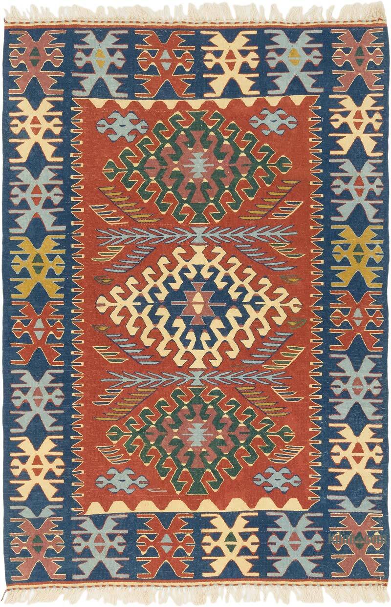 Nueva Alfombra Turca Kilim - 113 cm x 165 cm - K0077657