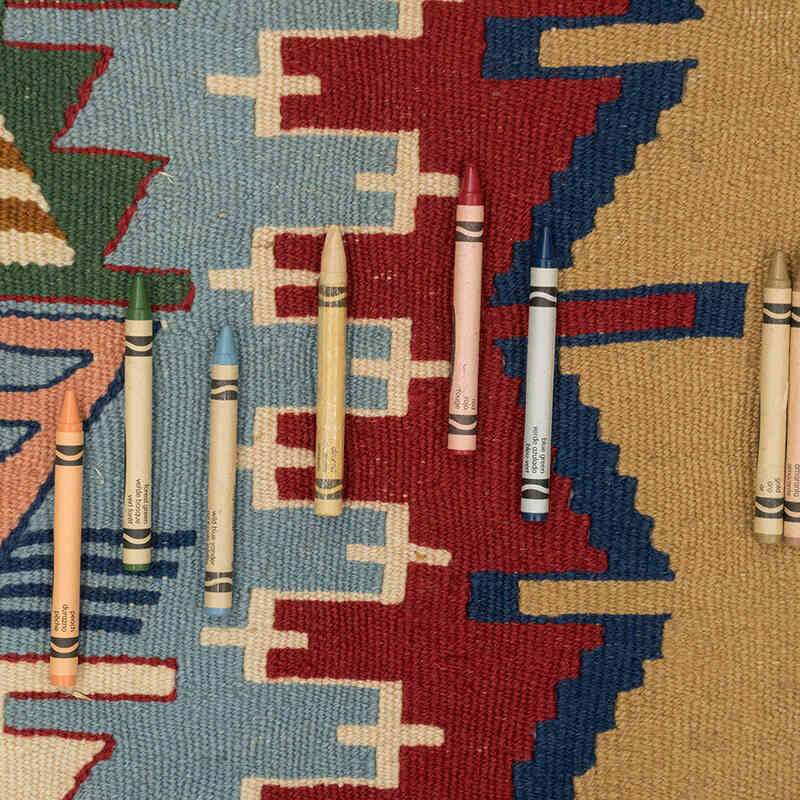 Nueva Alfombra Turca Kilim - 110 cm x 164 cm - K0077662