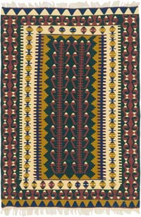 New Handwoven Turkish Kilim Rug - 3' 11" x 5' 10" (47" x 70")