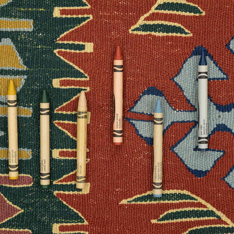 New Handwoven Turkish Kilim Rug - 3' 9" x 5' 7" (45" x 67") - K0077666