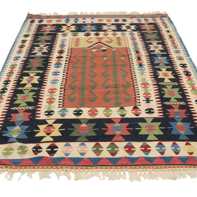 Nueva Alfombra Turca Kilim - 124 cm x 185 cm - K0077668